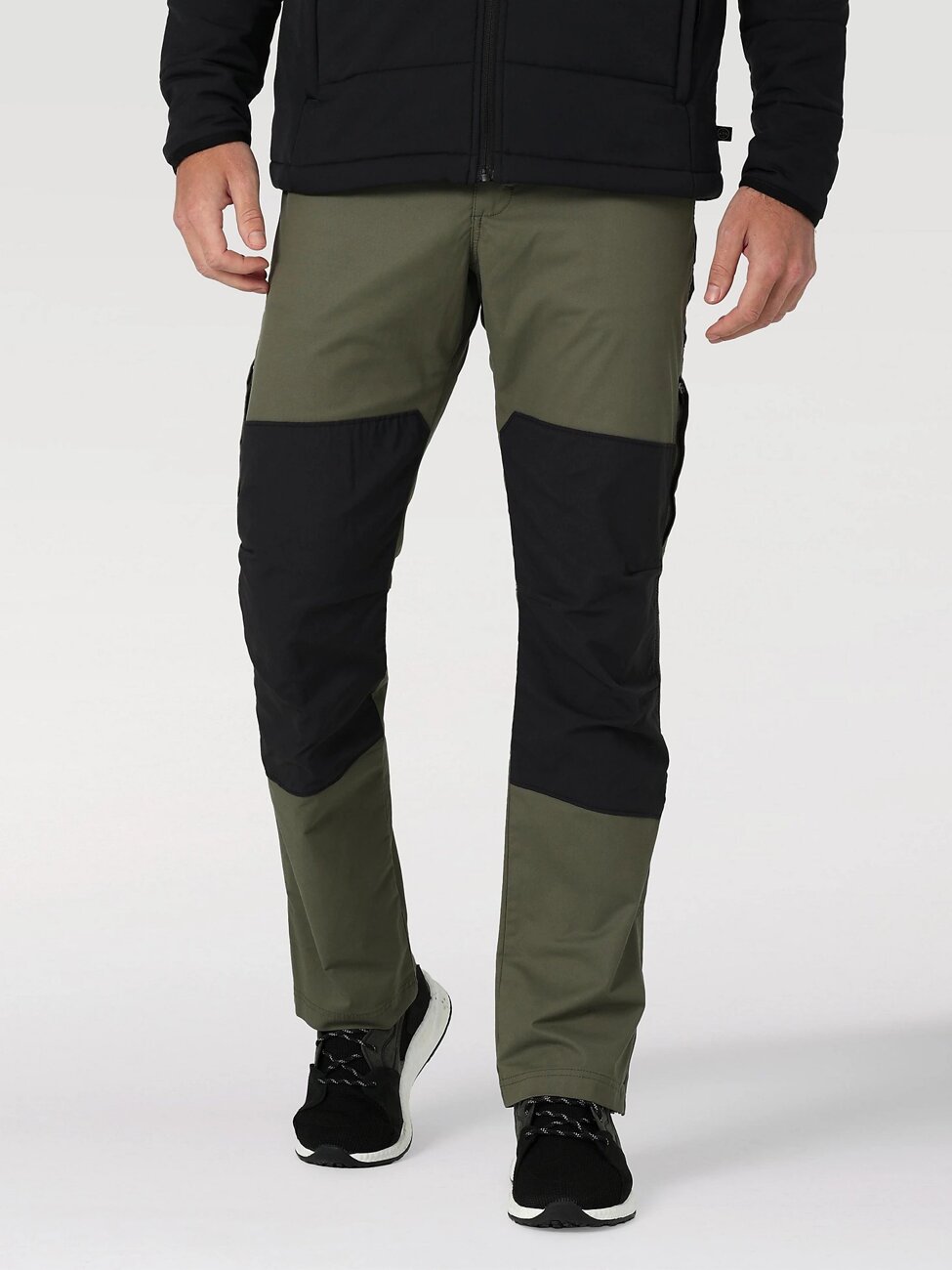 Spodnie Materiałowe Męskie Wrangler ATG Reinforced Softshell Dusty Olive WC3TAWX45 112324341