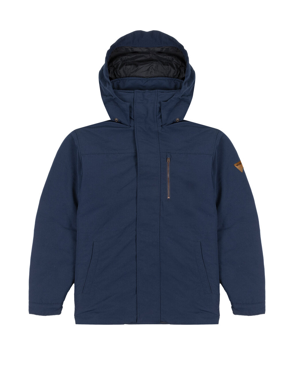 WRANGLER BODYGUARD JACKET MĘSKA KURTKA ZIMOWA Z KAPTUREM CIEPŁA NAVY W40BWW114