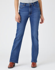 WRANGLER BOOTCUT DAMSKIE SPODNIE JEANSOWE HUDSON W20BB940T 112141239