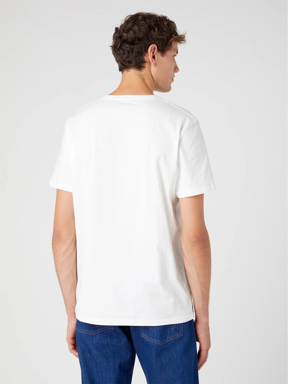 Wrangler Branded Tee Męski T-Shirt Koszulka Logo Nadruk Worn W773EEW02 112331866