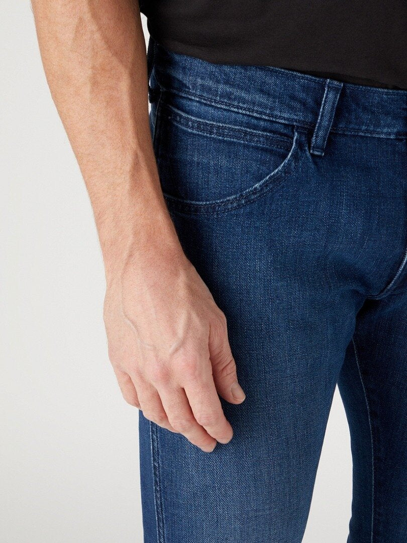 WRANGLER BRYSON MĘSKIE SPODNIE JEANSOWE JEANSY BLUE RING W14XOC42G 112329055