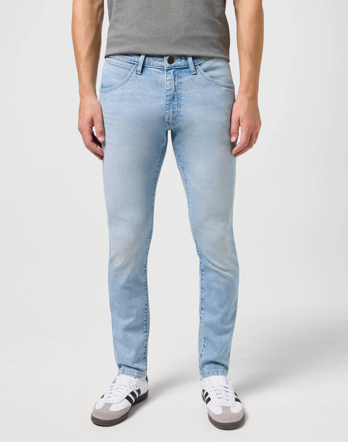 WRANGLER BRYSON MĘSKIE SPODNIE JEANSOWE JEANSY DŻINSY WHISPER BLUE 112350859 W14X017967
