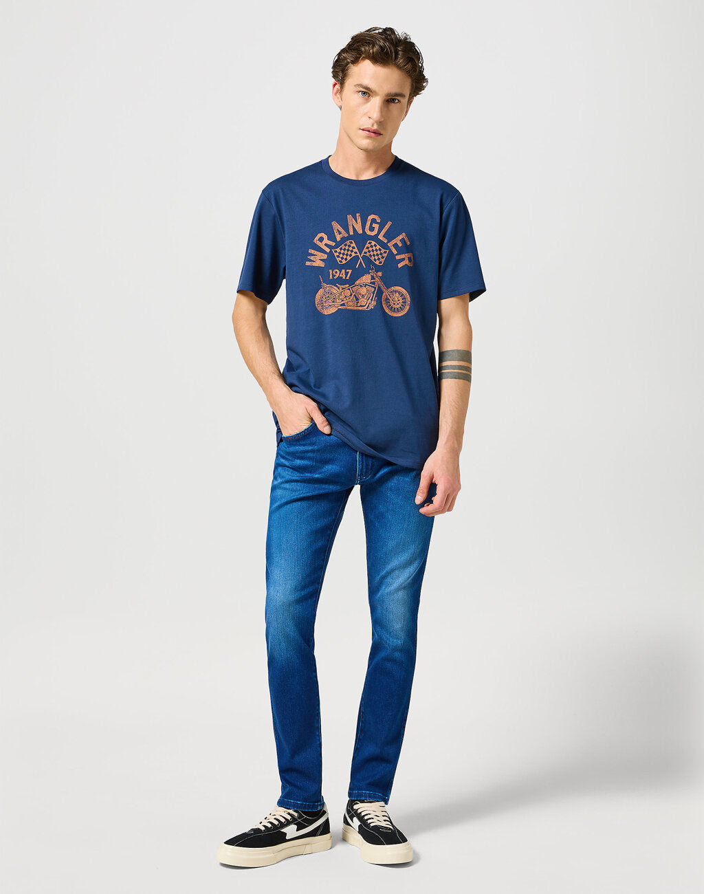 WRANGLER BRYSON MĘSKIE SPODNIE JEANSOWE JEANSY DŻUNSY BLUE JAM 112356814 W14X008801