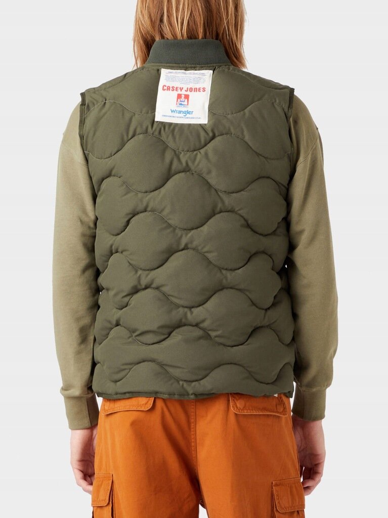 WRANGLER CASEY JONES QUILTED MĘSKA KAMIZELKA BEZRĘKAWNIK VEST GREEN MILITARE W4G2VGG40 112324208