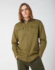 WRANGLER CASEY JONES SHIRT LONE TREE GREEN W561TMG38 112141392