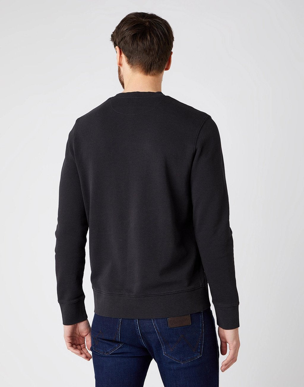 WRANGLER CHEST PRINT CREW BLACK W6F5HA100 112141478