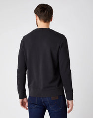 WRANGLER CHEST PRINT CREW BLACK W6F5HA100 112141478