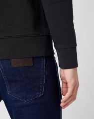 WRANGLER CHEST PRINT CREW BLACK W6F5HA100 112141478