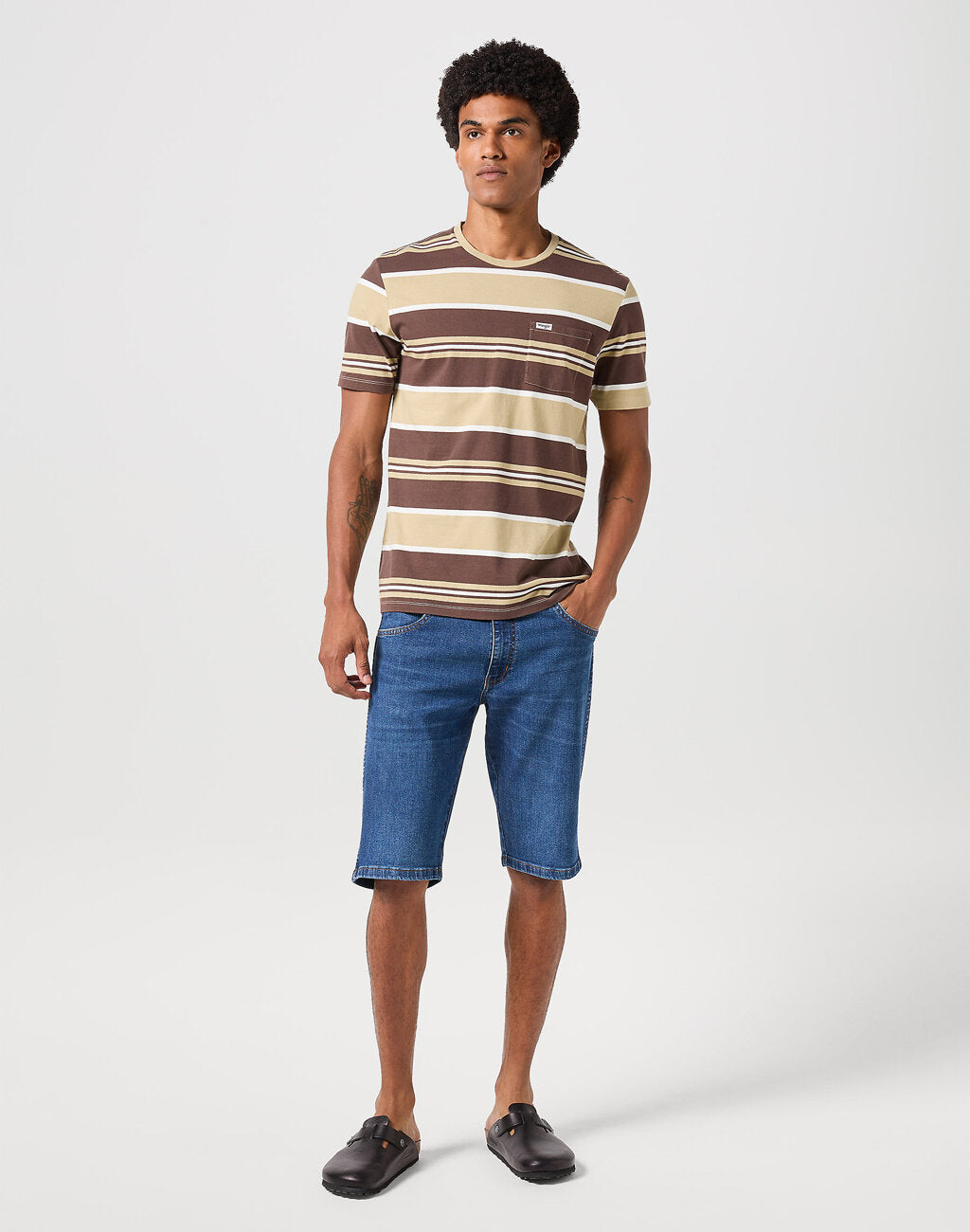 WRANGLER COLTON MĘSKIE SZORTY JEANSOWE SHORTS HARVEY 112350824 W16C017973