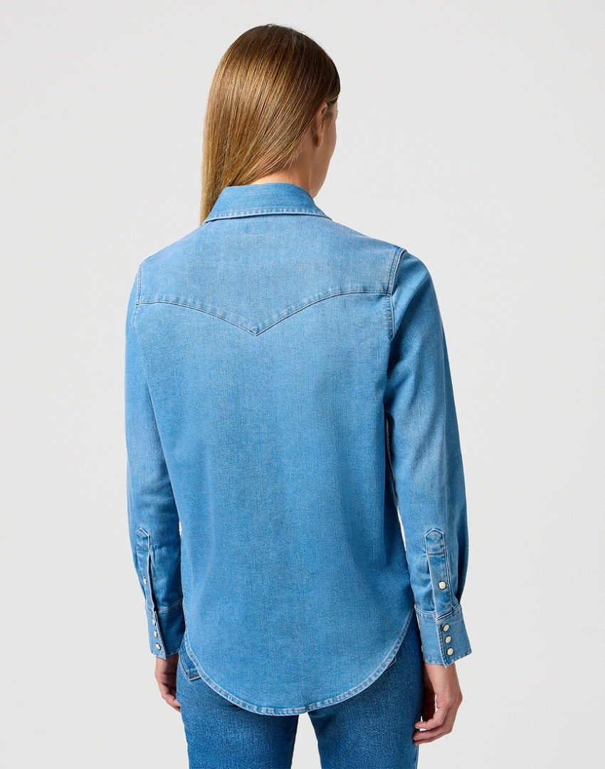 WRANGLER DAMSKA KOSZULA JEANSOWA WRANGLER WESTERN SHIRT SOFT EARTH 112362327
