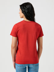 WRANGLER DAMSKA KOSZULKA WRANGLER GRAPHIC TEE KETCHUP 112356431