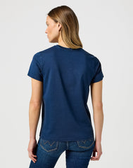 WRANGLER DAMSKA KOSZULKA WRANGLER GRAPHIC TEE NAVY 112356432