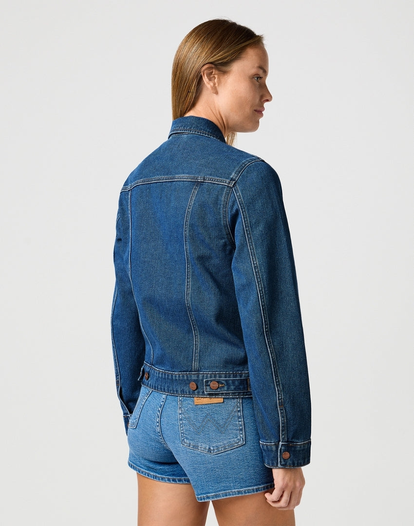 WRANGLER DAMSKA KURTKA JEANSOWA WRANGLER HERITAGE JACKET GOLDEN BLUE 112362331