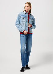 Wrangler Damska Kurtka Jensowa Heritage Jacket Mid Stone 112350343 W41F016321