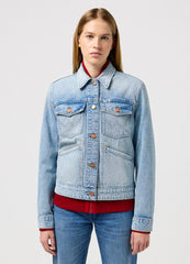 Wrangler Damska Kurtka Jensowa Heritage Jacket Mid Stone 112350343 W41F016321