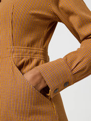 Damska Sukienka Wrangler Slim Fit Dress Madder Brown 112356780