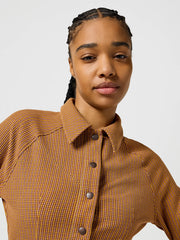 Damska Sukienka Wrangler Slim Fit Dress Madder Brown 112356780