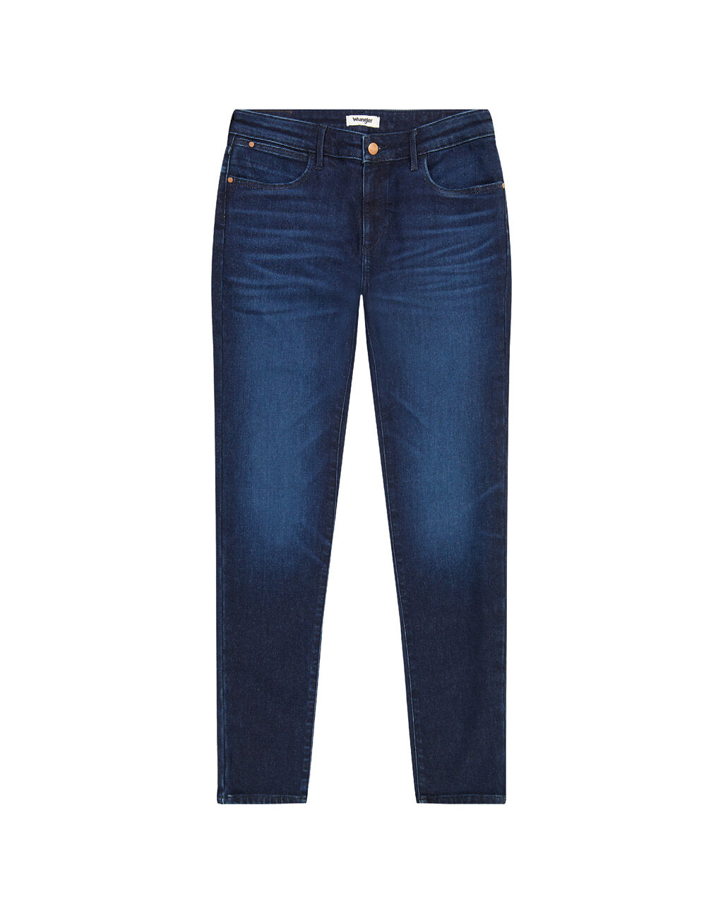WRANGLER DAMSKIE SPODNIE JEANSOWE HIGH SKINNY SOLSTICE BLUE 112358235 W27H018359