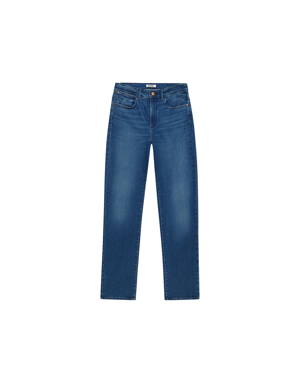 WRANGLER DAMSKIE SPODNIE JEANSOWE STRAIGHT AGATE BLUE 112356388 W26R017457