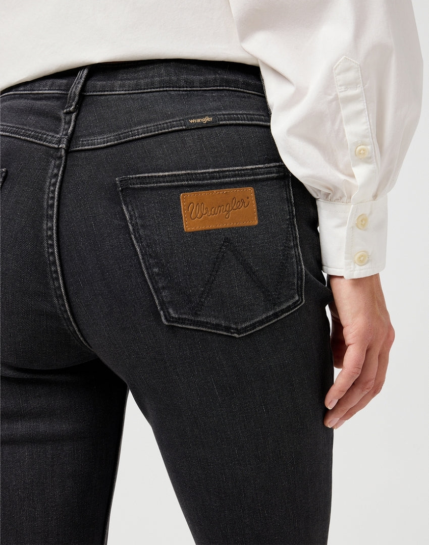 WRANGLER DAMSKIE SPODNIE JEANSOWE WRANGLER FIERCE FLARE CONSTELLATION 112362622