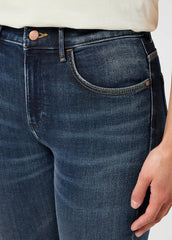 WRANGLER DAMSKIE SPODNIE JEANSOWE WRANGLER HIGH SKINNY HARMONY BLUES 112355900