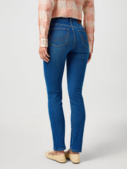 WRANGLER DAMSKIE SPODNIE JEANSOWE WRANGLER SLIM SERENE STORM 112362592