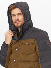 WRANGLER DOWN JACKET MĘSKA KURTKA ZIMOWA CIEPŁA NA ZIME FADED BLACK 112341101 W40L018280