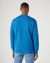 WRANGLER FRAME LOGO MĘSKA BLUZA KLASYCZNA NADRUK CREW DEEP W662HA69F 112331851