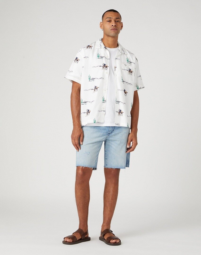 Wrangler Frontier Short Męskie Szorty Krótkie Spodenki Sunfade W16WEI180 112334229
