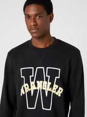 WRANGLER GRAPHIC CREW MĘSKA BLUZA KLASYCZNA LOGO NADRUK SWEAT FADED W6G8I3XV6 112331913