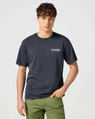 Męska Koszulka T-Shirt Wrangler Graphic Tee Faded Black112357350 W753014116