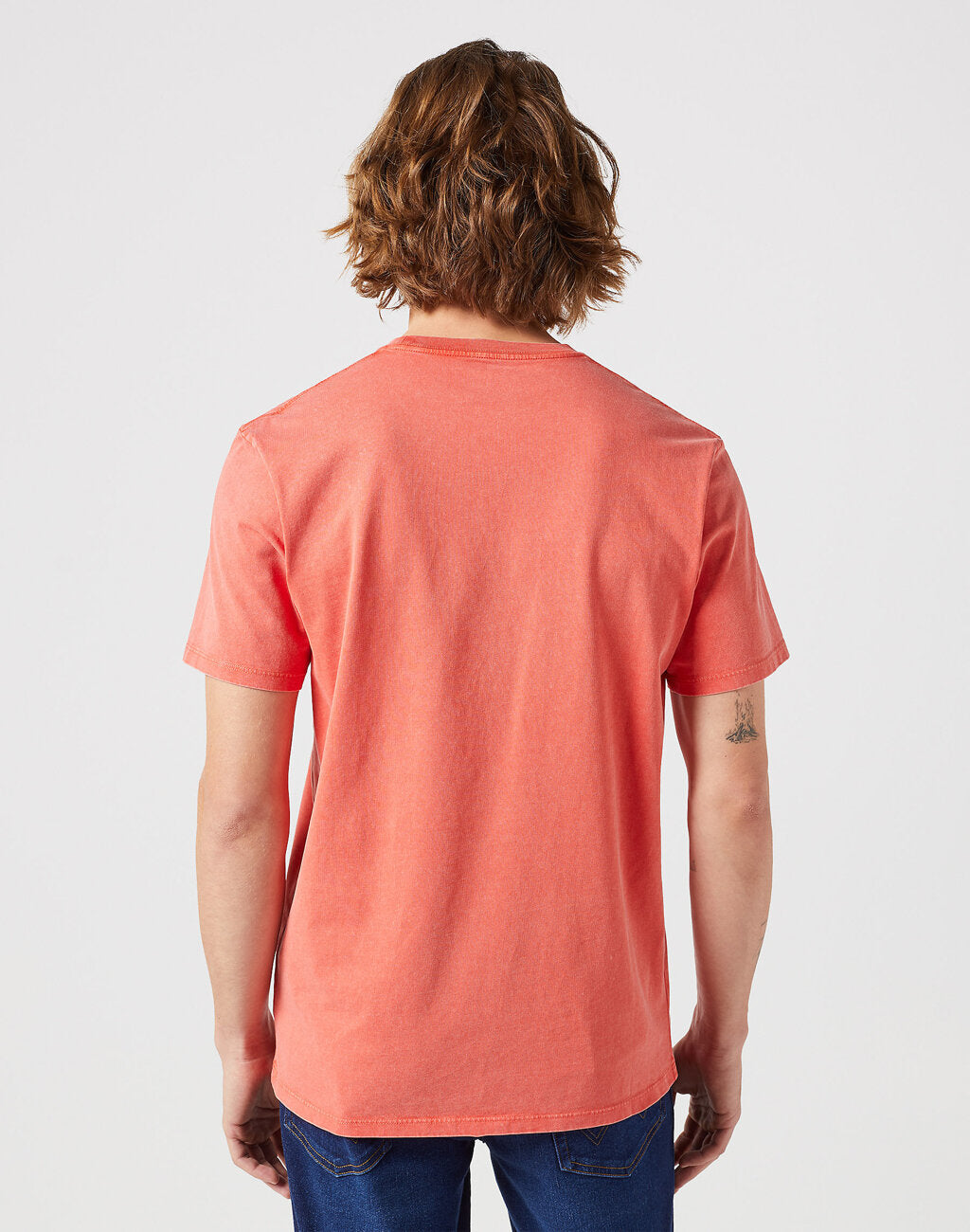 WRANGLER GRAPHIC TEE MĘSKA KOSZULKA T-SHIRT LOGO BURNT SIENNA 112351267 W751013632