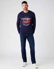 WRANGLER GREENSBORO MĘSKIE SPODNIE JEANSOWE BASALT BLUE W15QLR208 112145832