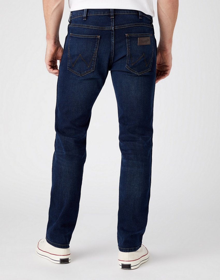 WRANGLER GREENSBORO MĘSKIE SPODNIE JEANSOWE BASALT BLUE W15QLR208 112145832