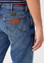 WRANGLER GREENSBORO MĘSKIE SPODNIE JEANSOWE DARK WATERS W15Q5929V 112145820