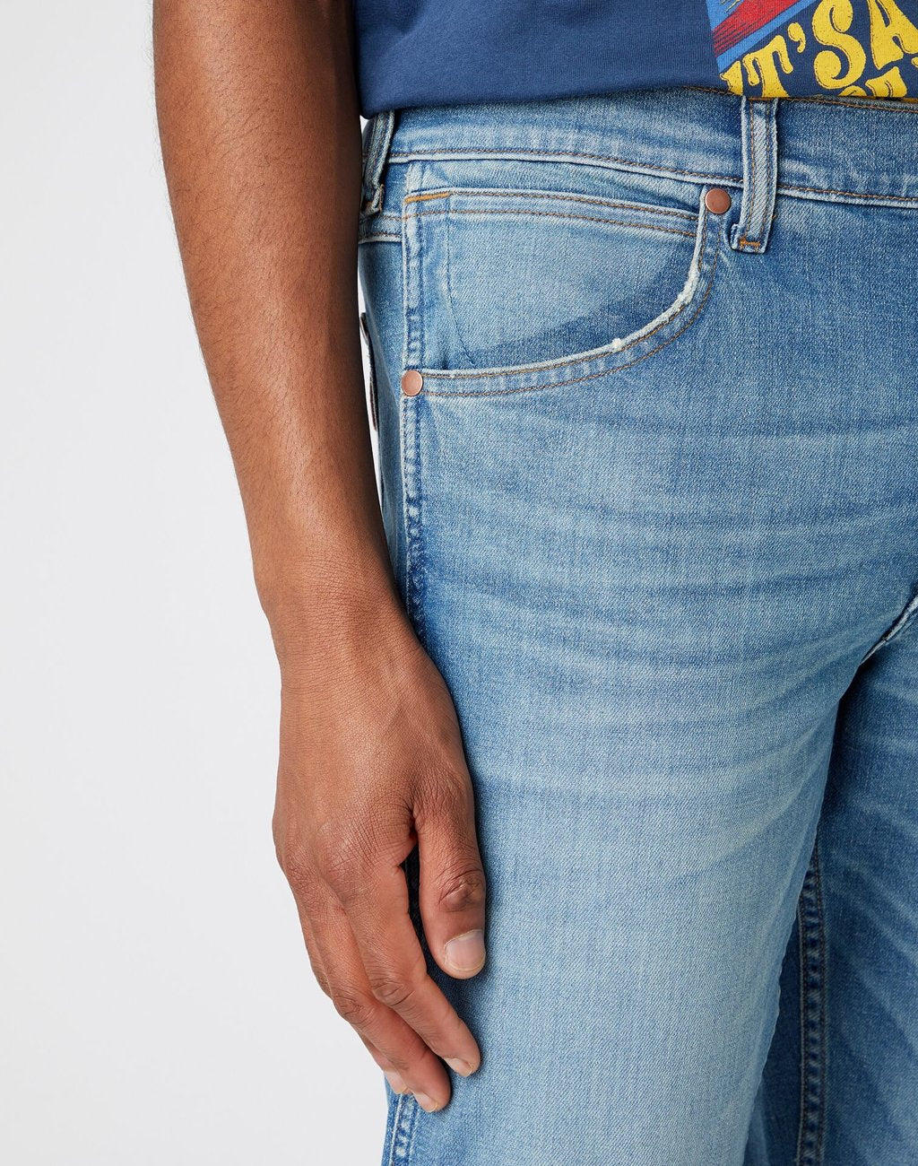 WRANGLER GREENSBORO MĘSKIE SPODNIE JEANSOWE DUSTY DEVIL W15QC4665 112141188
