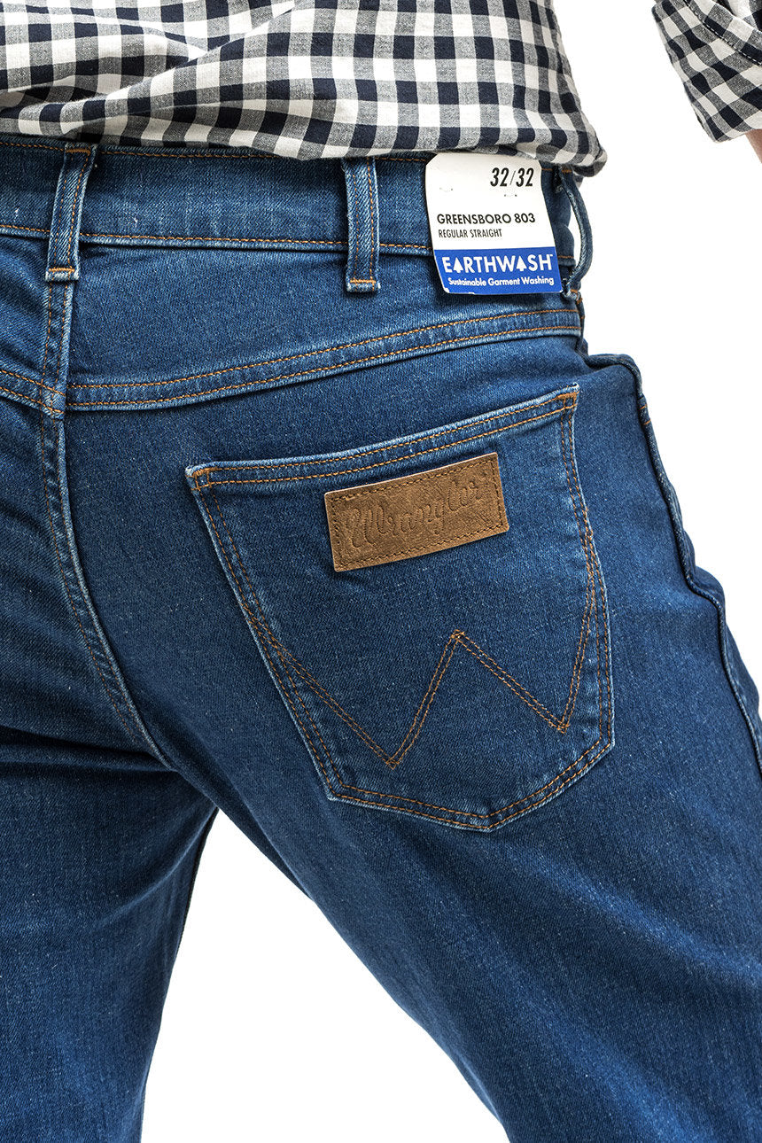 WRANGLER GREENSBORO MĘSKIE SPODNIE JEANSOWE FAREWELL W15QX5R22 112319118