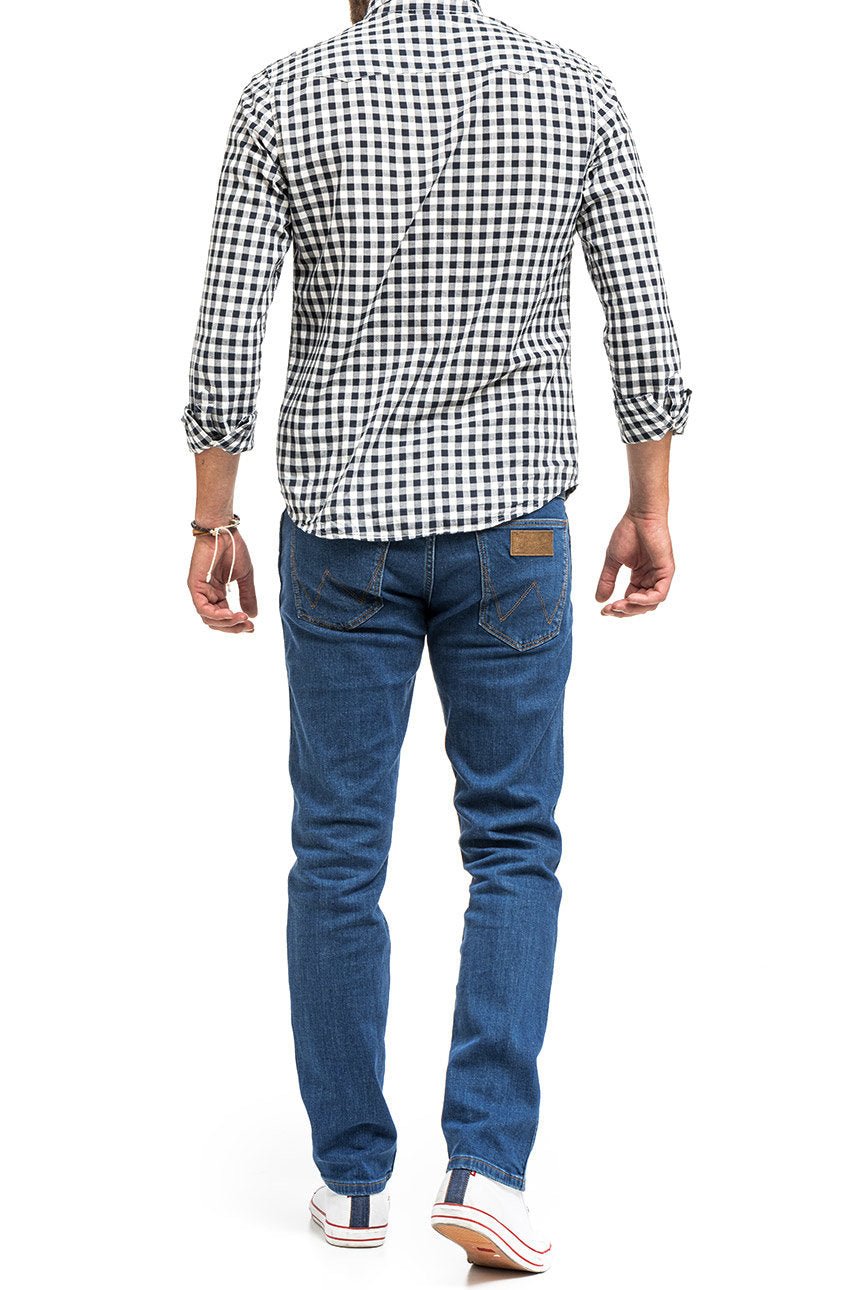 WRANGLER GREENSBORO MĘSKIE SPODNIE JEANSOWE FAREWELL W15QX5R22 112319118