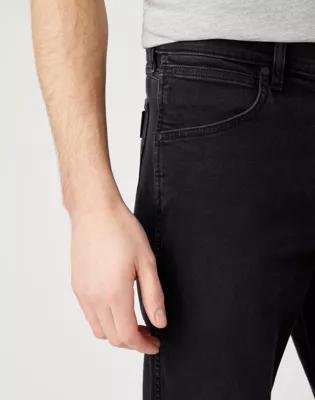 WRANGLER GREENSBORO MĘSKIE SPODNIE JEANSOWE JEANSY BLACK CROW W15QHP363 112141190