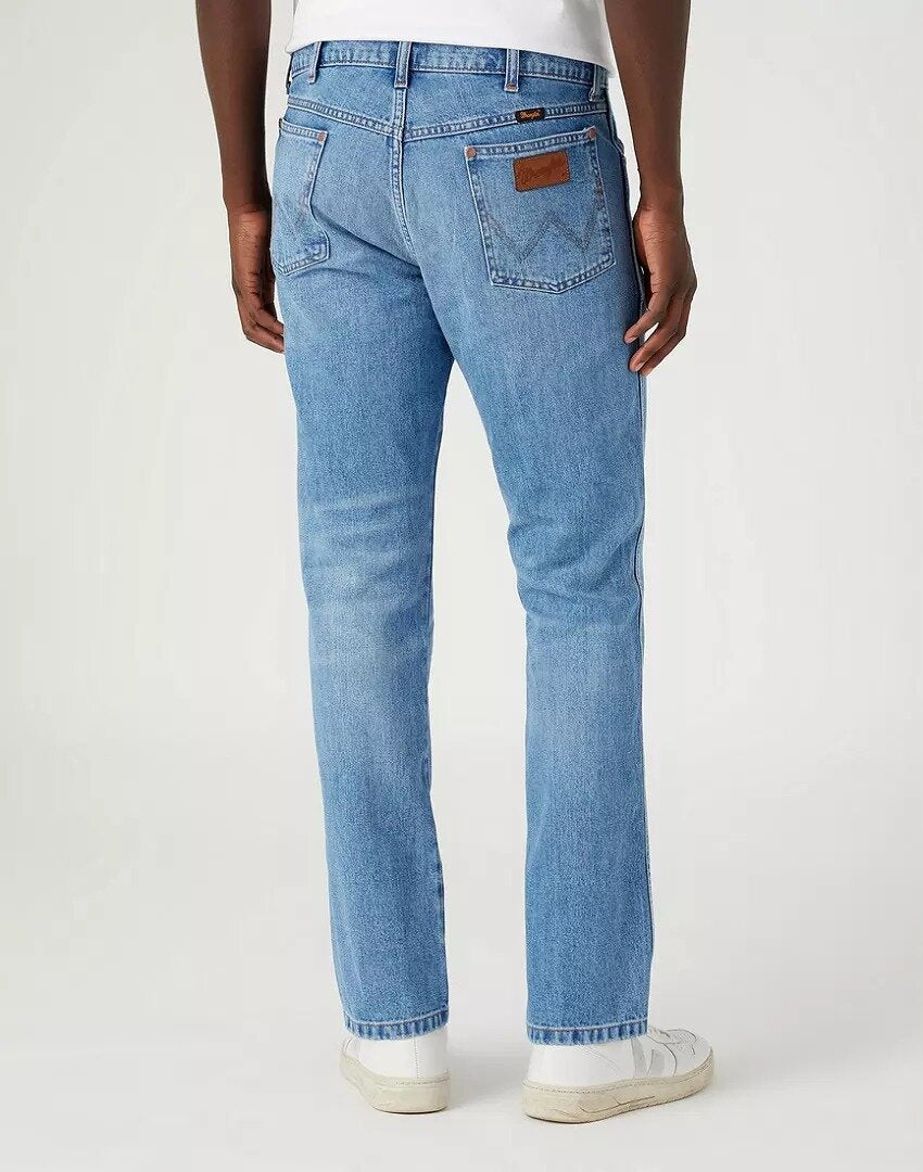 WRANGLER GREENSBORO MĘSKIE SPODNIE JEANSOWE JEANSY BLUE BILL W15QEH40O 112331094
