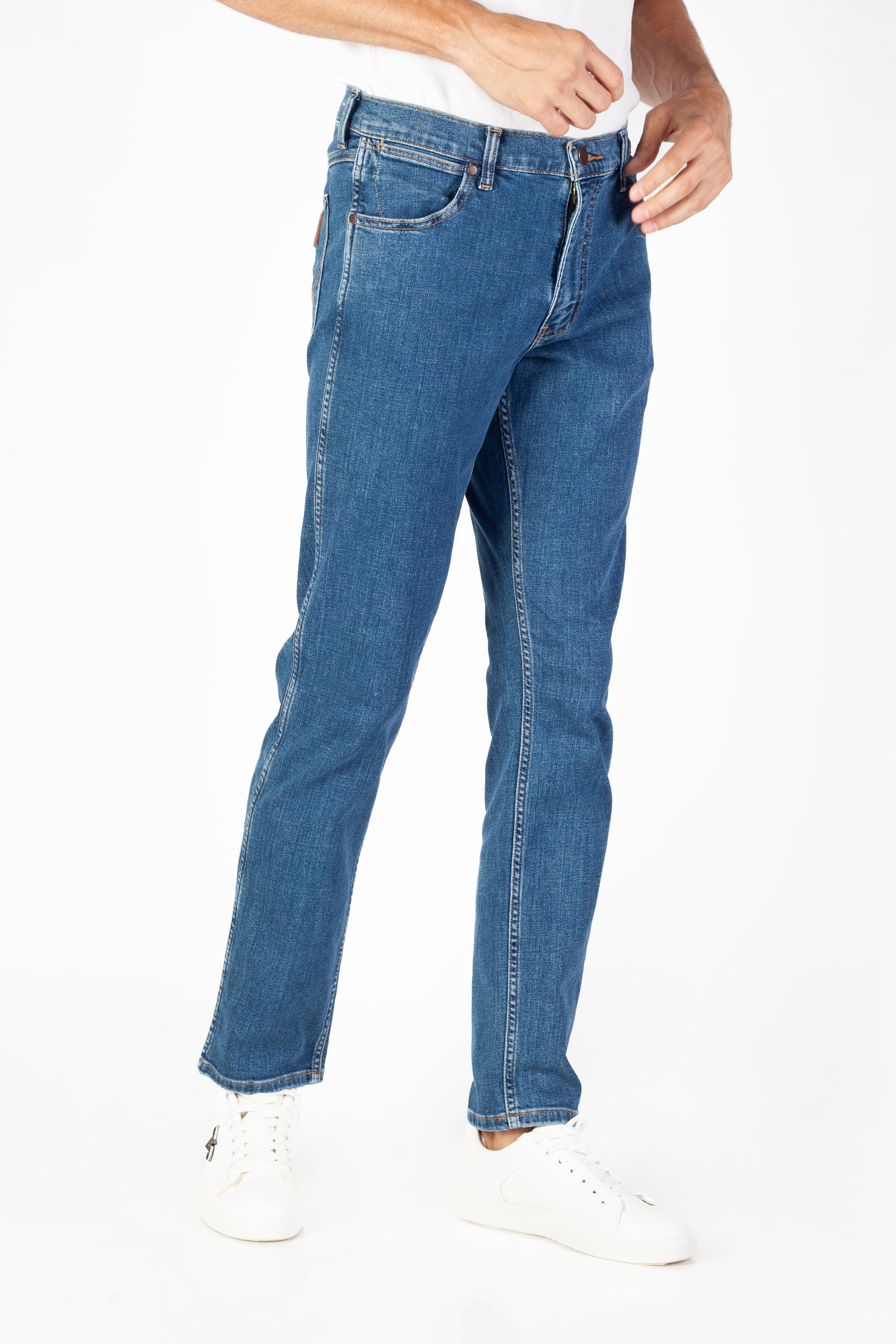 WRANGLER GREENSBORO MĘSKIE SPODNIE JEANSOWE JEANSY DŻINSY ALIVE 112339308 W15Q007145