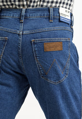 Wrangler Greensboro Męskie Spodnie Jeansowe Friday Blues W15QHR47A