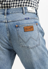 Wrangler Greensboro Męskie Spodnie Jeansowe Racing Indigo W15QBF22Y 112325874