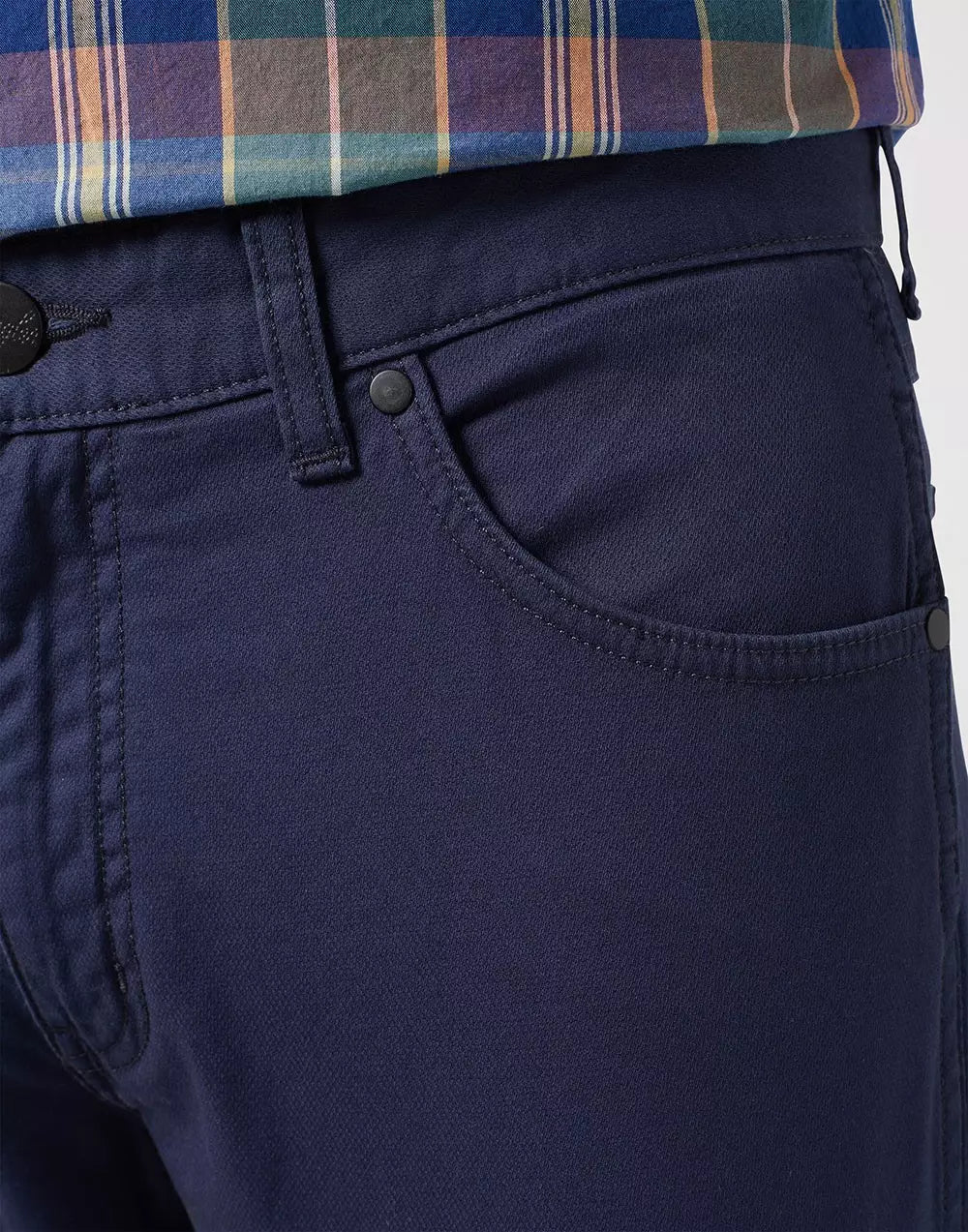Spodnie Materiałowe Męskie Wrangler Greensboro Chino Dark Navy 112350802 W15Q018200