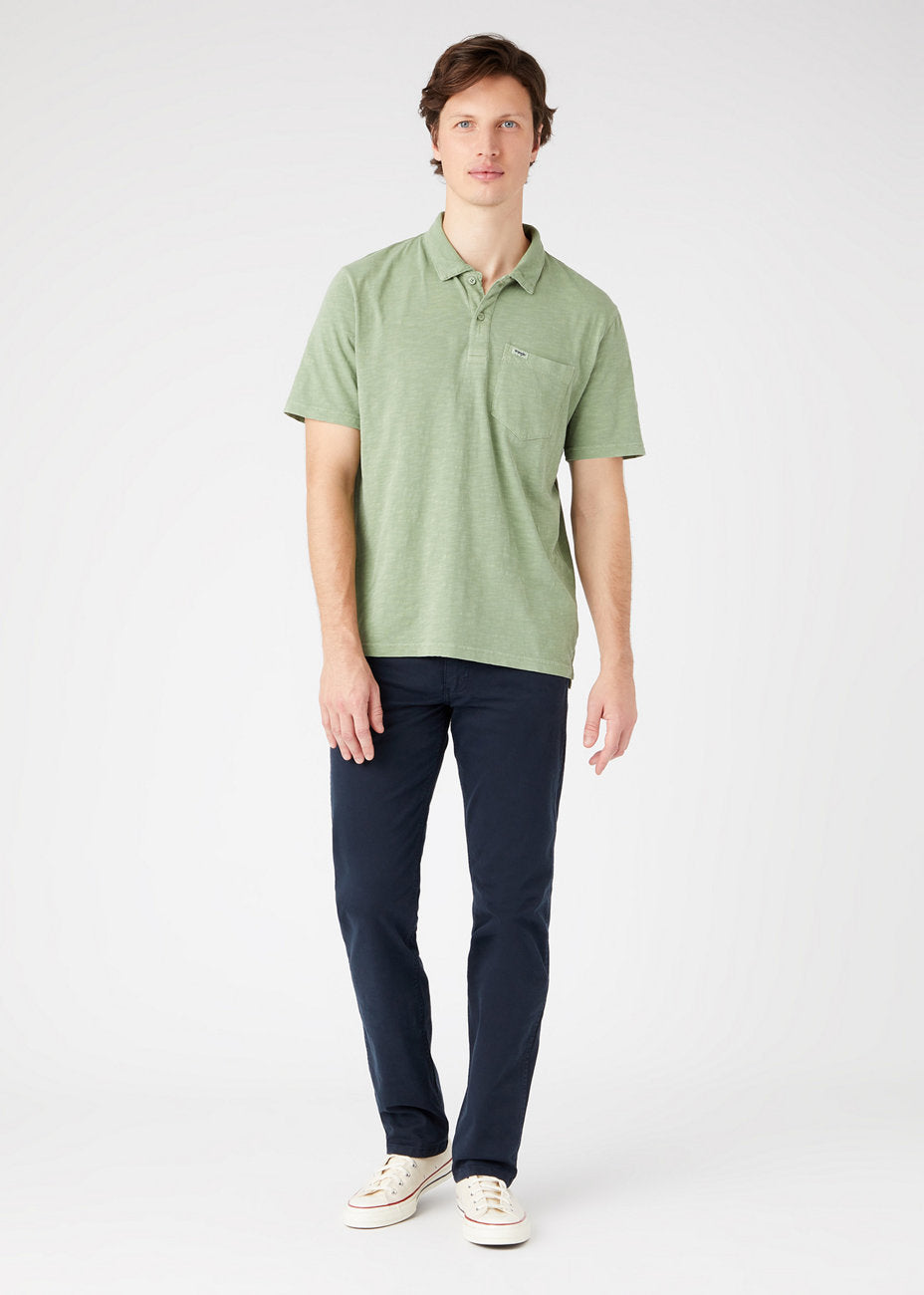 WRANGLER GREENSBORO MĘSKIE SPODNIE MATERIAŁOWE NAVY W15QY6114 112145835