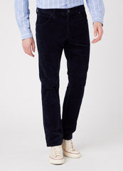 WRANGLER GREENSBORO MĘSKIE SPODNIE SZTRUKSOWE NAVY W15QA2114 112319949