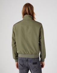 WRANGLER HARRINGTON JACKET MĘSKA KURTKA PRZEJŚCIOWA DUSTY OLIVE W481WWX45 112334267