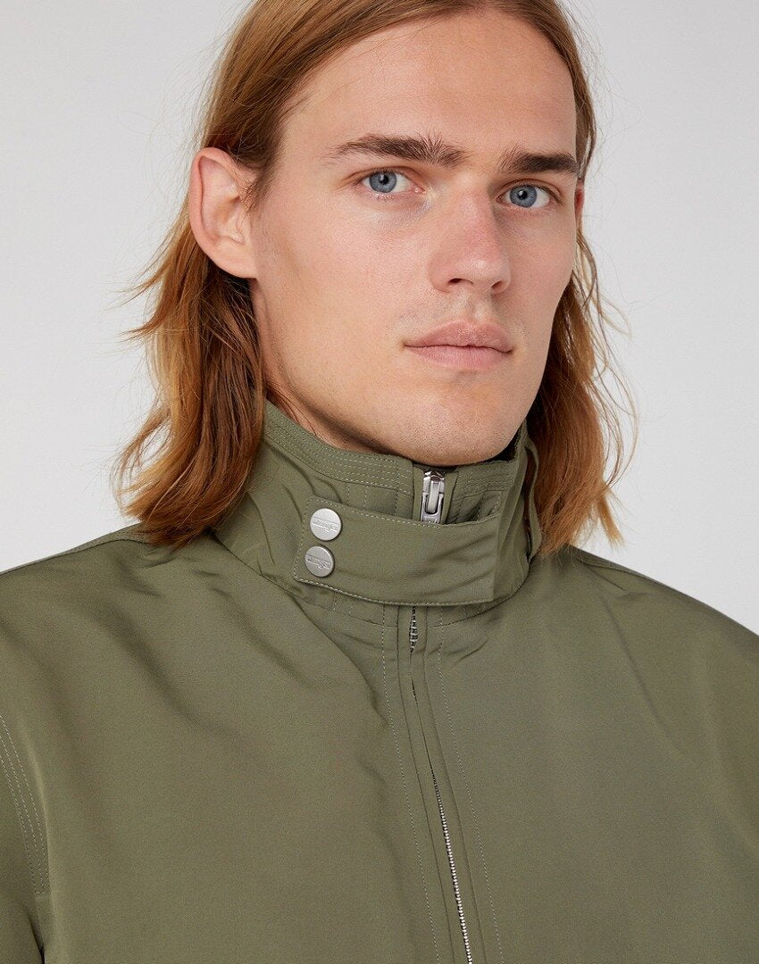 WRANGLER HARRINGTON JACKET MĘSKA KURTKA PRZEJŚCIOWA DUSTY OLIVE W481WWX45 112334267