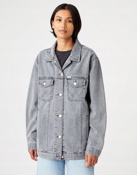 WRANGLER HERITAGE JACKET DAMSKA KURTKA JEANSOWA STORM BLACK W4364442V 112146050