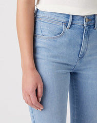 WRANGLER HIGH RISE SKINNY DAMSKIE SPODNIE JEANSOWE FORKEEPS W27HXRW18 112319156